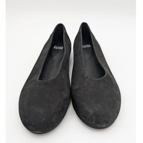 Eileen Fisher Una Hidden Wedge Ballet Flat Women's Black Size US8.5 - Picture 2 of 12